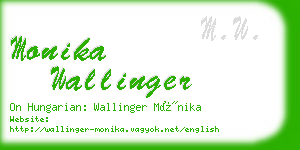 monika wallinger business card